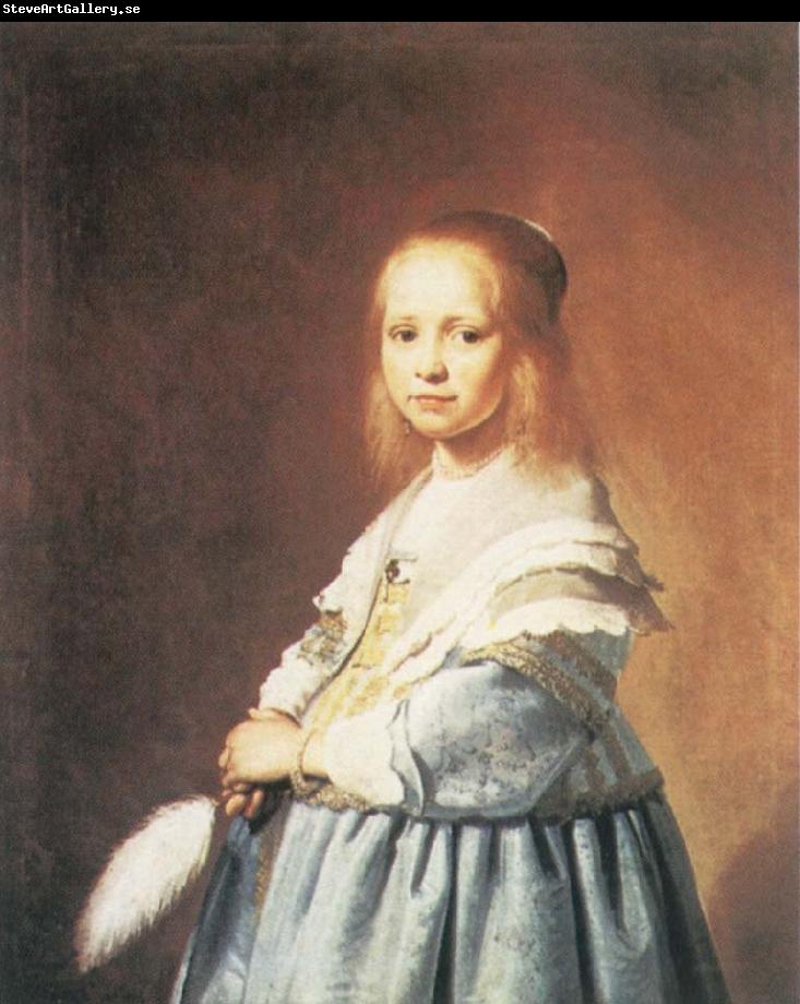 VERSPRONCK, Jan Cornelisz Portrait of a Girl Dressed in Blue